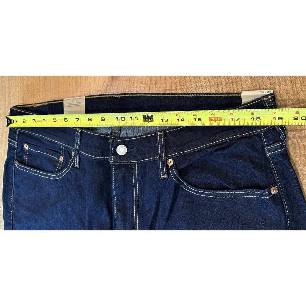 NEW Levi's 514 Jeans Regular Mens Size Dark Denim Straight Leg Size 38x30 NWT